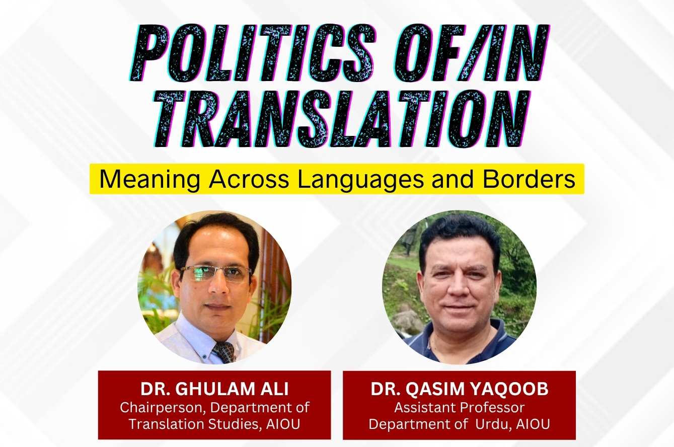 Politics of/in Translation: Meaning Across Languages and Borders