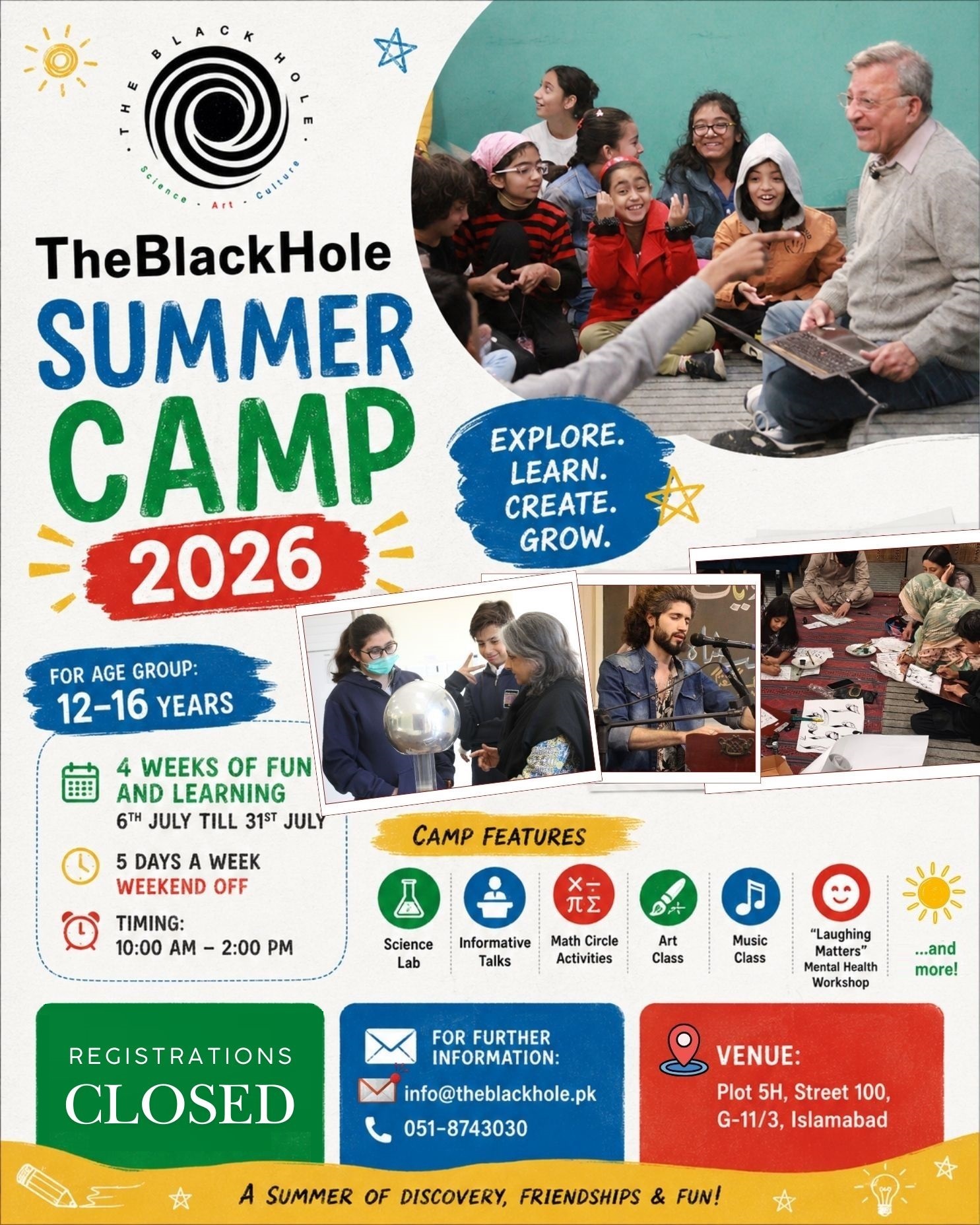 Summer Camp 2026 Registratiosn Closed